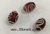 DZI381 10*14mm drum tibetan agate dzi beads wholesale