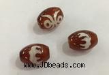 DZI393 10*14mm drum tibetan agate dzi beads wholesale