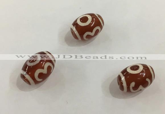 DZI400 10*14mm drum tibetan agate dzi beads wholesale