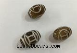 DZI401 10*14mm drum tibetan agate dzi beads wholesale