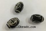 DZI410 10*14mm drum tibetan agate dzi beads wholesale