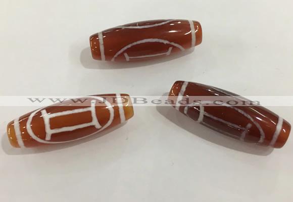 DZI434 10*30mm drum tibetan agate dzi beads wholesale