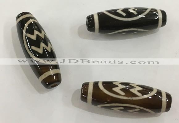 DZI462 10*30mm drum tibetan agate dzi beads wholesale