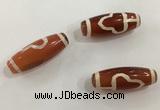 DZI519 10*28mm drum tibetan agate dzi beads wholesale