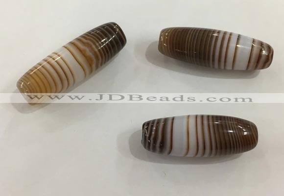 DZI531 10*28mm drum tibetan agate dzi beads wholesale