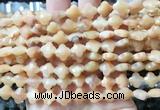 FGBS222 15 inches 10mm faceted four leaf clover red aventurine beads wholesale