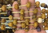 FGBS77 15 inches 10mm carved skull mookaite beads wholesale