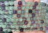 FLBS16 15 inches 8mm round fluorite gemstone beads wholesale