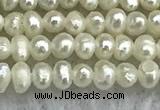 FWP01 14.5 inches 1.5mm - 1.8mm potato white freshwater pearl strands