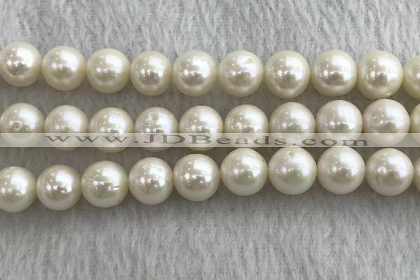 FWP117 15 inches 10mm - 11mm potato white freshwater pearl strands