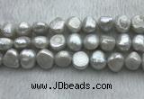 FWP262 15 inches 11mm - 12mm baroque grey freshwater pearl strands