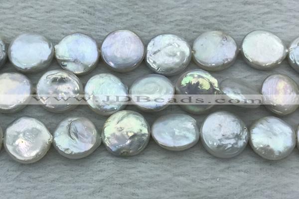 FWP393 15 inches 14mm - 16mm coin freshwater pearl beads