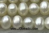 FWP41 14.5 inches 4mm - 5mm potato white freshwater pearl strands