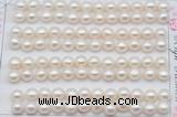 FWP457 half-drilled 6.5-7mm bread freshwater pearl beads