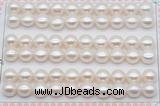 FWP461 half-drilled 8.5-9mm bread freshwater pearl beads