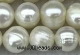 FWP66 15 inches 7mm - 8mm potato white freshwater pearl strands