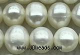 FWP71 15 inches 7mm - 8mm potato white freshwater pearl strands