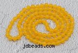 GMN06 Hand-knotted 8mm candy jade 108 beads mala necklaces