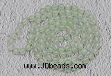 GMN104 Hand-knotted 6mm prehnite 108 beads mala necklaces