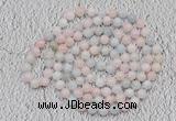 GMN118 Hand-knotted 6mm morganite 108 beads mala necklaces