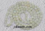 GMN12 Hand-knotted 8mm candy jade 108 beads mala necklaces