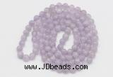 GMN122 Hand-knotted 6mm lavender amethyst 108 beads mala necklaces