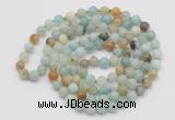 GMN124 Hand-knotted 6mm amazonite 108 beads mala necklaces