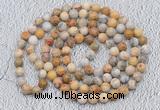 GMN401 Hand-knotted 8mm, 10mm yellow crazy lace agate 108 beads mala necklaces