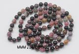 GMN531 Hand-knotted 8mm, 10mm tourmaline 108 beads mala necklaces