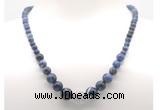 GMN7314 sodalite graduated beaded necklace & bracelet set