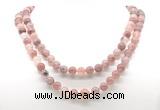 GMN8023 18 - 36 inches 8mm, 10mm strawberry quartz 54, 108 beads mala necklaces