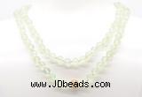 GMN8025 18 - 36 inches 8mm, 10mm prehnite 54, 108 beads mala necklaces