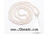 GMN8488 8mm, 10mm Tibetan agate 27, 54, 108 beads mala necklace with tassel