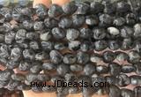 HGBS21 15 inches 12mm heart black labradorite gemstone beads wholesale