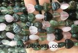 HGBS27 15 inches 12mm heart colorful gemstone beads wholesale