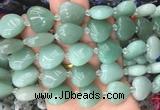 HGBS33 15 inches 20mm heart green aventurine gemstone beads wholesale