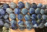 HGBS34 15 inches 20mm heart blue aventurine gemstone beads wholesale