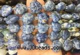 HGBS36 15 inches 20mm heart blue spot jasper gemstone beads wholesale