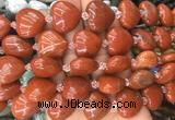 HGBS63 15 inches 20mm heart red jasper gemstone beads wholesale