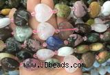 HGBS64 15 inches 20mm heart colorful gemstone beads wholesale