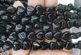 HGBS72 15 inches 10mm heart black tourmaline gemstone beads wholesale