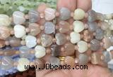 HGBS80 15 inches 10mm heart moonstone gemstone beads wholesale