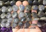 HGBS95 15 inches 16mm faceted heart labradorite gemstone beads wholesale