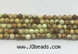 LEBS01 15 inches 4mm round lemon turquoise beads wholesale