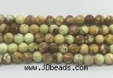 LEBS02 15 inches 6mm round lemon turquoise beads wholesale