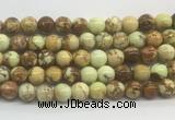 LEBS03 15 inches 8mm round lemon turquoise beads wholesale