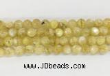 LPBS12 15 inches 8mm round yellow Lepidolite beads wholesale