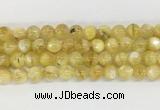 LPBS14 15 inches 10mm round yellow Lepidolite beads wholesale