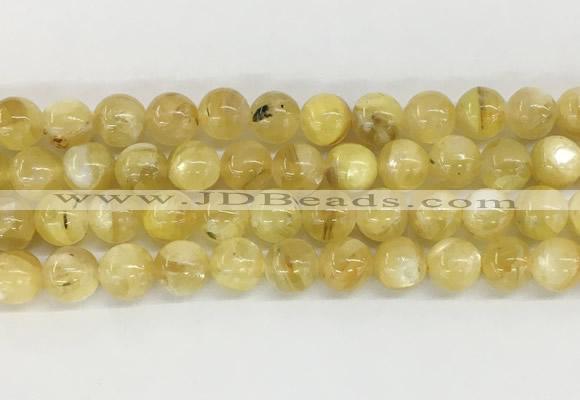 LPBS14 15 inches 10mm round yellow Lepidolite beads wholesale