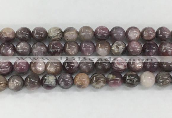 LPBS19 15 inches 10mm round natural purple Lepidolite beads wholesale